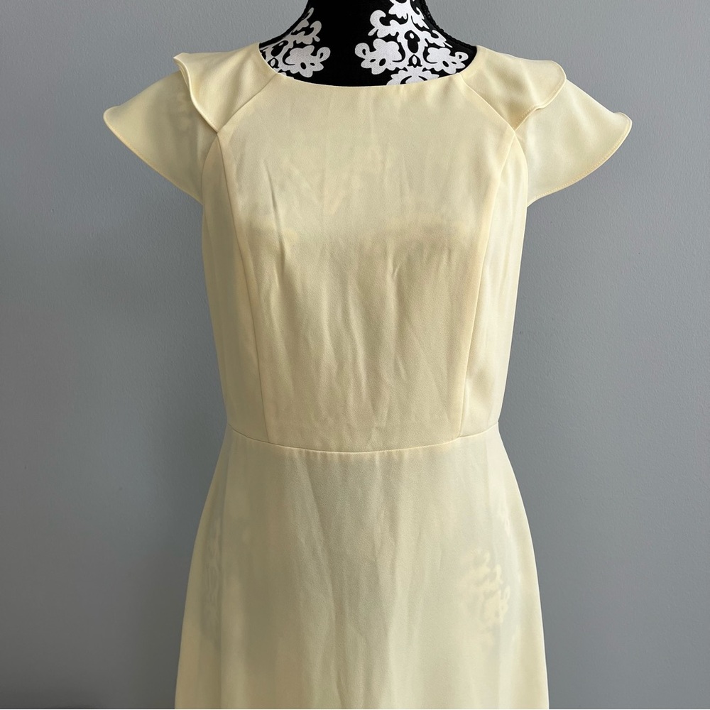 Banana Republic Factory Flutter Sleeve Midi Dress Size 6 Spring Wedding Event - Picture 2 of 9